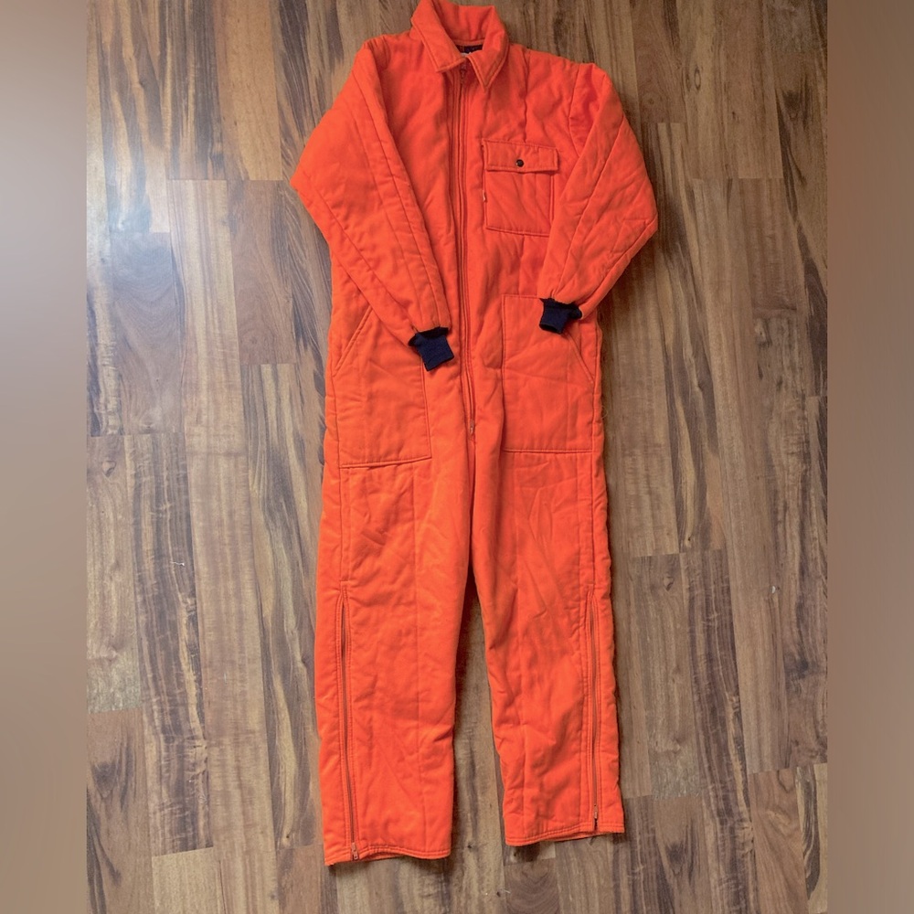 Vintage hunter orange coverall